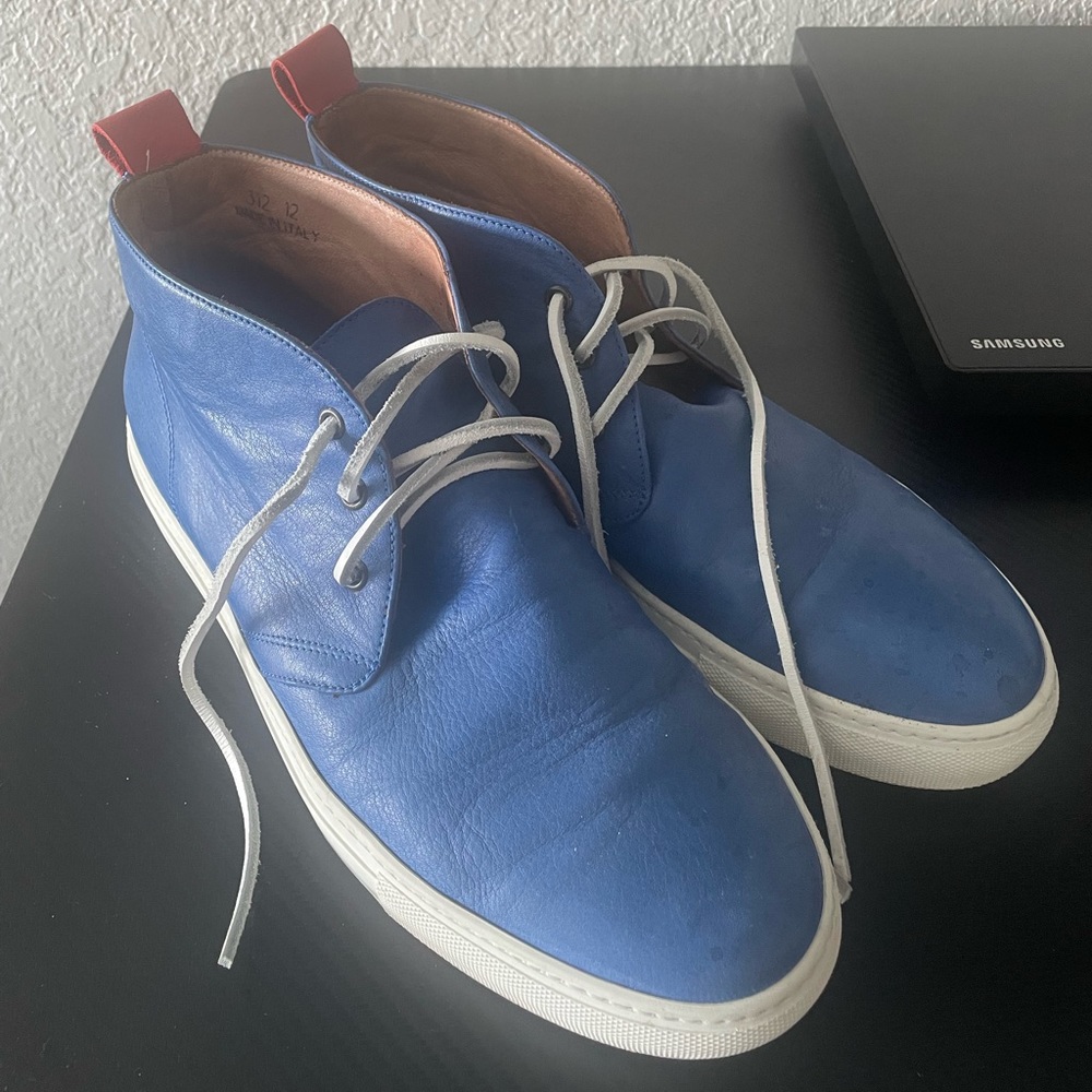Blue Leather Del Toro Chukka Sneaker